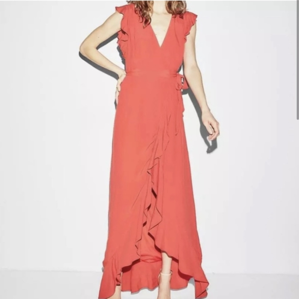 Express Red Wrap Dress. Size S.